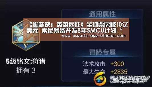 《蜘蛛侠:英雄远征》全球票房破10亿美元 索尼筹备开发8年SMCU计划‘BsportsAPP下载’(图3) Bsports官网